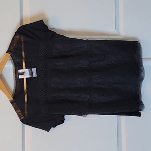 BCBGMaxAzria Lace Top - Black
